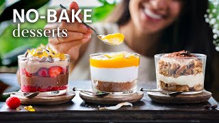 Easy NOBAKE dessert cups » eggless dairyfree vegan 🤩 [upl. by Munmro]