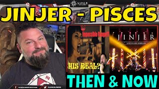 THEN AND NOW JINJER  PISCES  OLDSKULENERD REACTION  Napalm Records [upl. by Guenna]