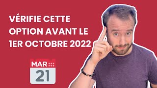 Versement libératoire  vérifie cette option avant le 1er octobre 2022 [upl. by Mozelle758]