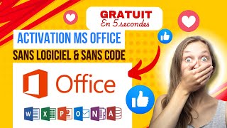 🔥 ACTIVER Microsoft Office 2016 2019 2023 GRATUITEMENT en 2024  activer MS OFFICE Gratuitement [upl. by Barrus]