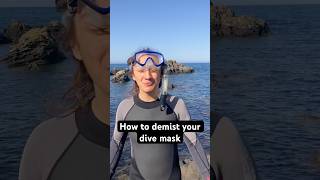 How to quickly stop your dive mask from fogging up funny scotland snorkeling [upl. by Nellir]