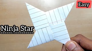 Paper Ninja Star  Shuriken Full Tutorial  Ninja Star Kaise Banaen  Origami Ninja Star [upl. by Rosina]