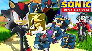 Unlocking EVERY SHADOW SKIN With Shadow The Hedgehog Sonic Speed Simulator [upl. by Ahola313]