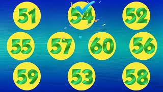 Learn Number Names 50 to 60 Fun and Interactive Quizzes for Kids [upl. by Keviv]