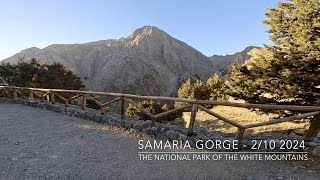 Walking Samaria Gorge  2 October 2024 [upl. by Amesari]