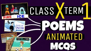 Class 10 english term 1 one shot with MCQs  All poems of first flight in one video for class 10🔥 [upl. by Nalda]