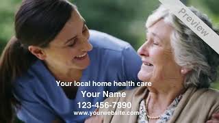 Home Healthcare Promotional Video Example  Great for Social Media [upl. by Atikcir]