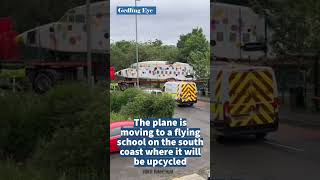 Iconic historic plane leaves Colwick school site [upl. by Moberg]