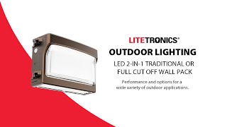 LED 2In1 Traditional or Full Cut Off Wall Packs [upl. by Bethina]