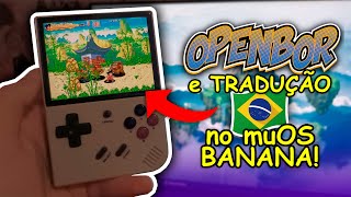 PREVIEW do muOS BANANA no RG35XX OpenBOR Tradução e novidades muOS 2410 [upl. by Einneb951]