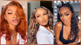 Clip in Hair Compilation  TikTok’s Hair Clip ins for Black Women 2022 [upl. by Dinesh]