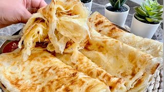 MSEMENS EXPRESS MAROCAIN 🇲🇦POUR DÉBUTANTS 🥞 CRÊPES FEUILLETÉES A LA POÊLE [upl. by Warchaw]