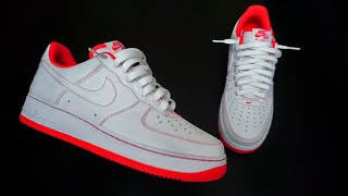 How to lace Nike Air Force 1s Loosely BEST WAY [upl. by Cordle]