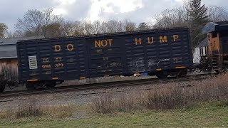 Albany Train Show  railfanning at Voorheesville ft geometry box car  Ethan Allen Express on I90 [upl. by Noman786]