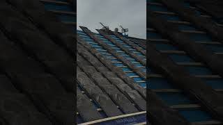 Traditional Slate Roof  Re Roof roofing construction homeimprovement [upl. by Anaigroeg]