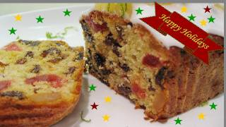 Fruit Cake recipe video  Eggless  Merry Christmas amp Happy New year [upl. by Sinnod]