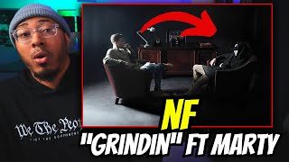 First Time Hearing NF  Grindin ft Marty Reaction [upl. by Adamina]