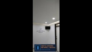 ⏮️▶️⏭️ Instalación cielo raso DRYWALL con luz indirecta hacia la pared 💰 [upl. by Annairol]