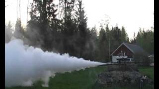 H2O2 hydrogen peroxide rocketengine test 1 [upl. by Plume]