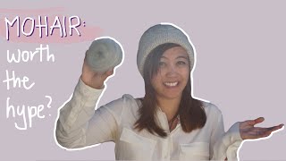 My first time knitting with mohair is it worth the hype  A knitting video diary [upl. by Oiratno]