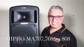 Mipro Video Manual for MA707 708 amp 808 Portable PA System [upl. by Sanborn94]