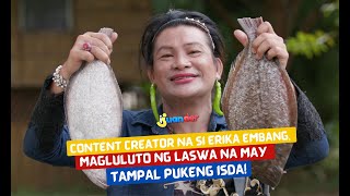 Content creator na si Erika Embang magluluto ng laswa na may tampal pukeng isda  I Juander [upl. by Euqinommod964]