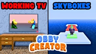 YOU can NOW make A WORKING TV in Obby Creator New Update [upl. by Rhodes965]