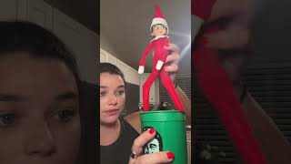 Amber is coming with us elfontheshelf elfontheshelfideas christmasdecor christmastime elf [upl. by Enoved]