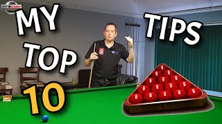 My Top 10 Snooker TIPS  Best Of BartonSnooker [upl. by Johppah]