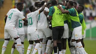 AFCON Senegal starts title defense with 30 win over Gambia [upl. by Ahsillek]