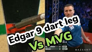 9 Dart Finish  Matthew quotPrime Timequot Edgar throws a 9 darter [upl. by Nanon]