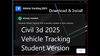 FREE Autodesk Vehicle Tracking 2025 Download amp Install  Student Version [upl. by Drapehs]