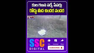 Caste Census Survey Papers On Roads  కులగణన సర్వే  Shorts Sscdigital Balannamuchatlu [upl. by Gans]