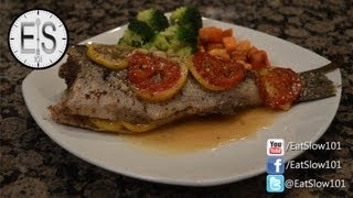 How to Bake Whole Bass Fish [upl. by Roxy]