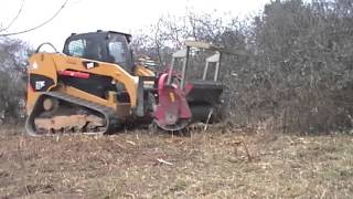 Caterpillar 279C with Seppi forestry mulcher [upl. by Ernie865]