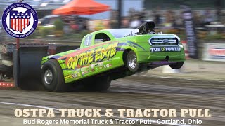 Cortland Ohio  OSTPA Truck amp Tractor Pull 2024  Bud Rogers Memorial Pull [upl. by Tsiuqram]