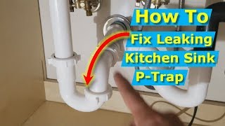 Why is my Kitchen Sink PTrap Leaking at Connection Nut [upl. by Mackenie]