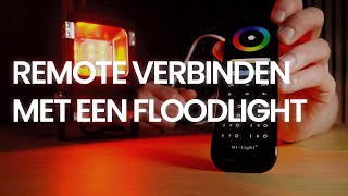 Remote met een RGB CCT LEDfloodlight verbinden  ontkoppelen [upl. by Barker940]