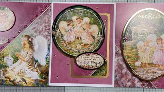 Little Angels hunkdory collection lets make 3 cards [upl. by Gibson535]