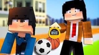 JE FAIS UN COURS DE SPORT A MES ÉLÈVES DU COLLÈGE  Minecraft School RP [upl. by Junie]