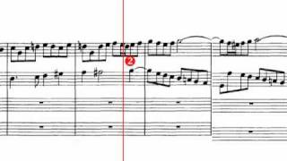 BWV 1080  Contrapuntus 19 Scolling Score [upl. by Dub]