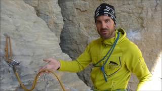 TUTORIAL ALPINISMO 3  Come fare la CALATA in corda doppia [upl. by Ydok]