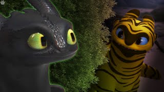 Toothless finds out The Light Fury is an EEL [upl. by Carmella]