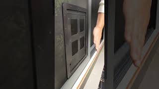 Diamond mesh sliding screen door with thickened batten sealqiangning [upl. by Euqilegna]