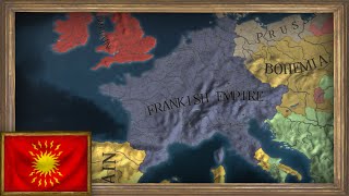 EU4  Timelapse  Restoring Charlemagnes Empire [upl. by Ycrad777]