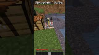 How to make fire Potion in Minecraft 120 shorts minecraftshorts [upl. by Erusaert]