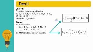 Materi ukuran letak data tunggal dan kelompok yakni kuartil dan desil [upl. by Petronella]