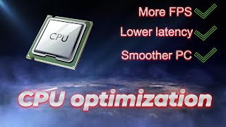 How to optimize cpuprocessor for gaming and best performance [upl. by Cristionna746]