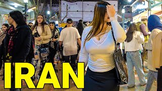 Daily Life of People in IRAN 🇮🇷 Night Walk Vlog ایران [upl. by Ynnelg]