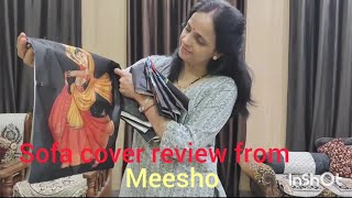 sofa cover amp Cushion cover review from meesho [upl. by Kral]